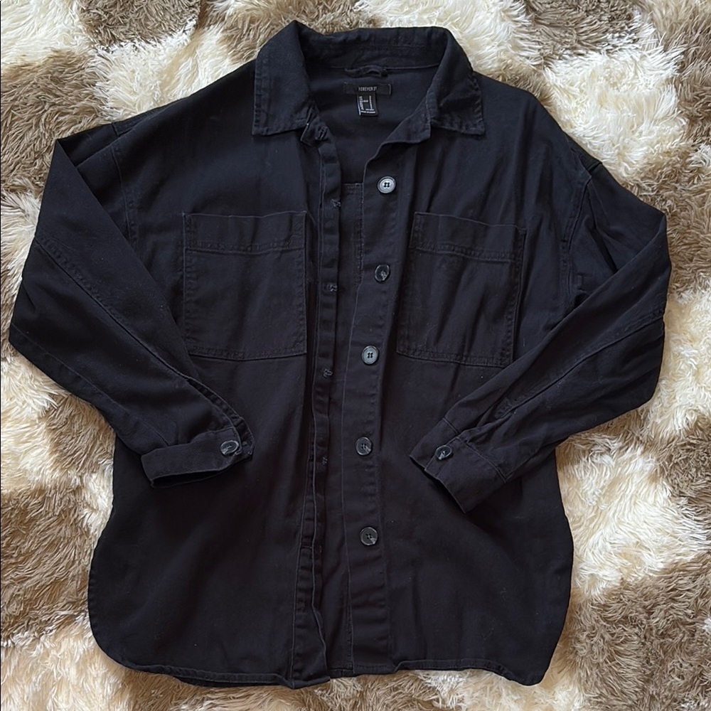 Black Button-Up Shirt